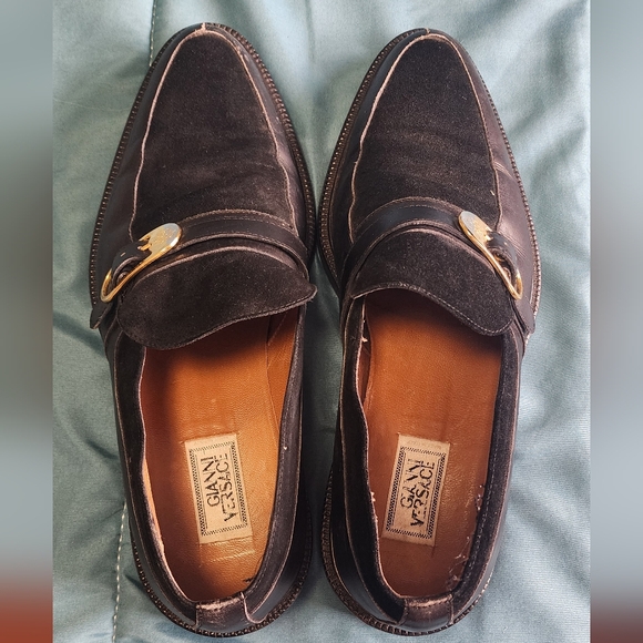 VINTAGE 1990’s GIANNI VERSACE DESIGNER MEDUSA LOAFERS - Picture 12 of 13